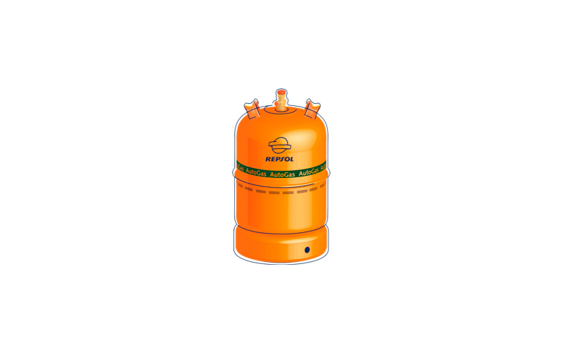 Bombona Autogas 12 kg per a carretons de Repsol